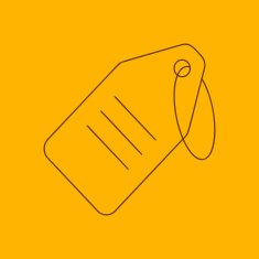 String tag line icon