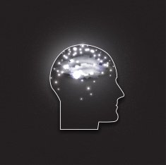Vector icon of human head Dark design vector illustration