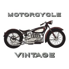 Vintage motorcycle label N4