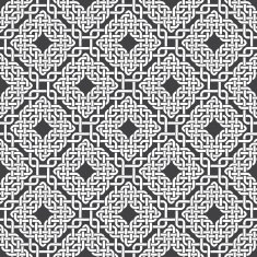 Seamless pattern of braided thread