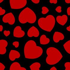 seamless red hearts