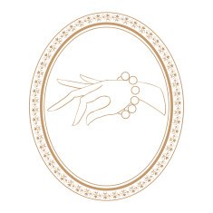 jewelry vintage label with bracelet