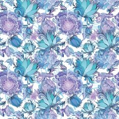 Elegant Romantic Vector Floral Pattern N2