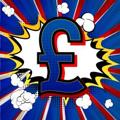 Pound comic book style symbol N2
