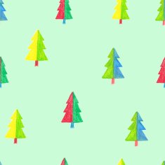 Seamless pattern with Christmas trees N14