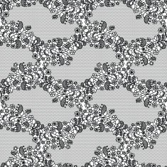 Lace seamless pattern with flowers N4