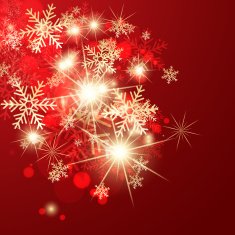Abstract red christmas greeting card N3