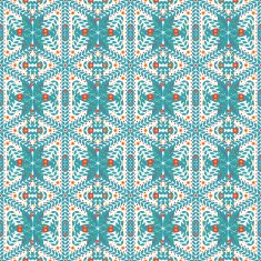 Seamless pattern of snowflakes N5