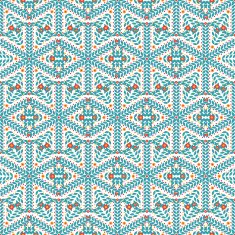 Seamless pattern of snowflakes N6