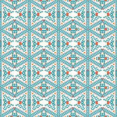 Seamless pattern of snowflakes N8
