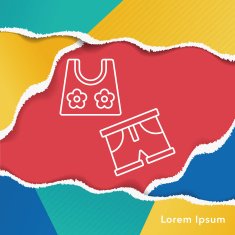 swim suit line icon N2