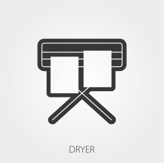 Simple Household Web Icons Dryer
