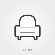 Simple Household Web Icons Upholstered furniture N2