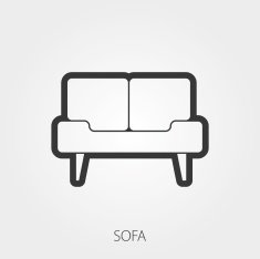 Simple Household Web Icons Upholstered furniture N3