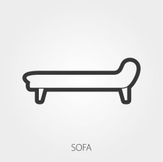 Simple Household Web Icons Upholstered furniture N6