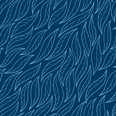leaves on a blue background vector seamless abstract hand-drawn N2