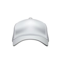 White Baseball Cap Isolated on Background Vector