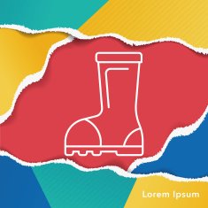 Rain boots line icon N3