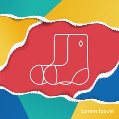 shoes line icon