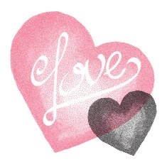 Two hearts Vintage Love Card N2