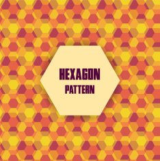 Retro geometric hexagon seamless pattern N2