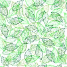 green leaves on a white background vector seamless abstract hand