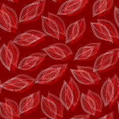 white and red leaves on a background vector seamless N3