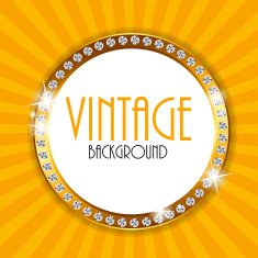 Retro Vintage Background Template Vector Illustration N3