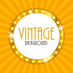 Retro Vintage Background Template Vector Illustration N6