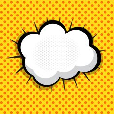 Speech Bubble Pop Art Background Vector N8
