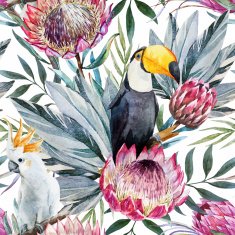 Vector tropical protea pattern N3