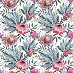 Vector tropical protea pattern N7