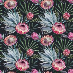 Vector tropical protea pattern N9