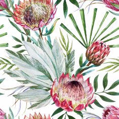 Vector tropical protea pattern N10