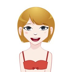 Girl vector avatar