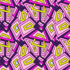 Seamless pink geometric pattern for fashion textile cloth backgrounds