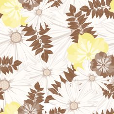 Beautiful vintage tropical flower pattern Seamless