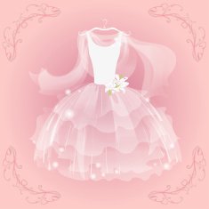 Wedding airy dress