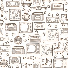 Retro 80s background