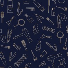 Care&Beauty seamless pattern