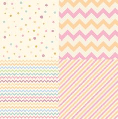 Geometric chevron pattern set