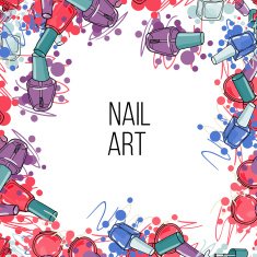 Vector nail lacquer bottles N3