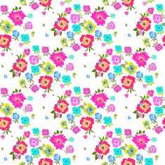 Seamless pattern with poppies on a white background