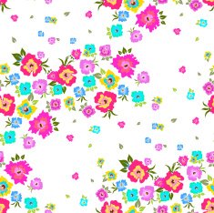 Seamless pattern with poppies on a white background N2