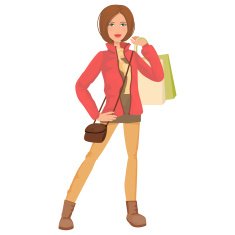 Cartoon Woman N76