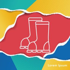 Rain boots line icon N5