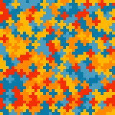 Colorful crosses pattern