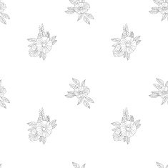 Black And White Flowers N8