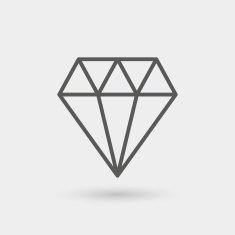 jewel thin line icon