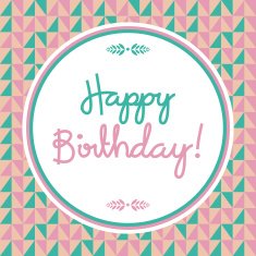 Retro Style Birthday Card